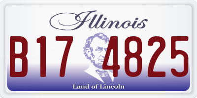 IL license plate B174825