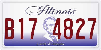 IL license plate B174827