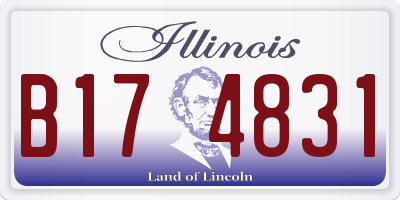 IL license plate B174831