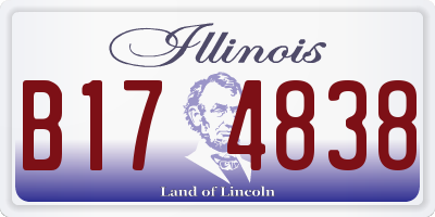 IL license plate B174838
