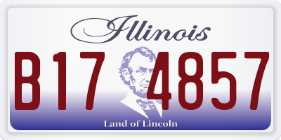 IL license plate B174857