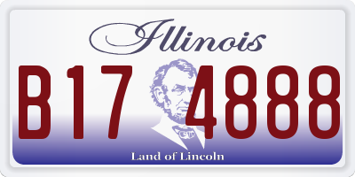 IL license plate B174888