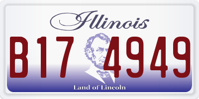 IL license plate B174949