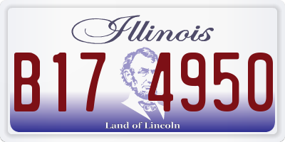 IL license plate B174950