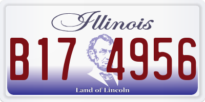 IL license plate B174956