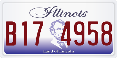 IL license plate B174958