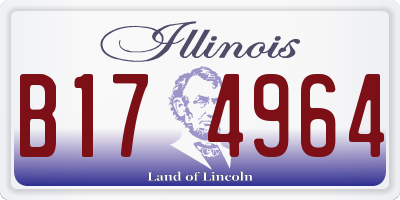 IL license plate B174964