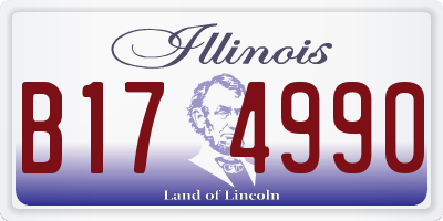 IL license plate B174990