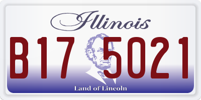 IL license plate B175021