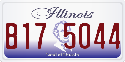 IL license plate B175044