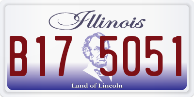 IL license plate B175051