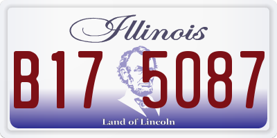 IL license plate B175087