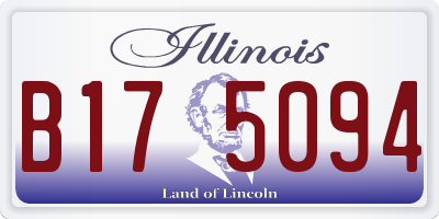 IL license plate B175094