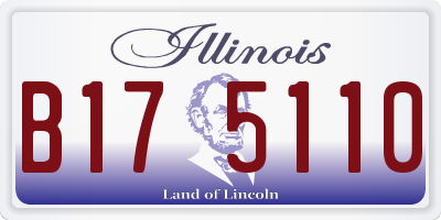 IL license plate B175110