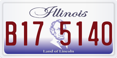 IL license plate B175140