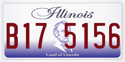 IL license plate B175156