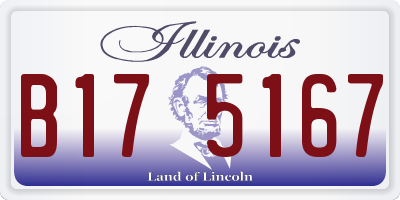 IL license plate B175167