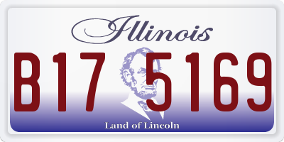 IL license plate B175169