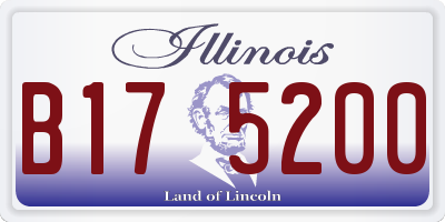 IL license plate B175200