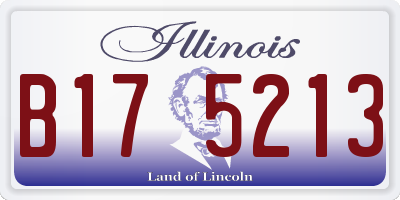 IL license plate B175213