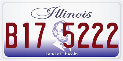 IL license plate B175222
