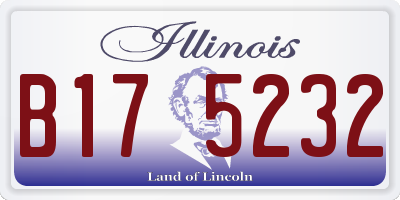 IL license plate B175232