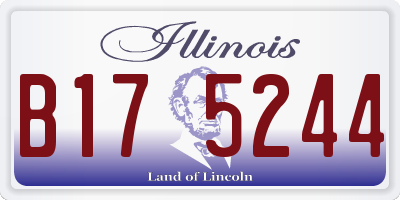 IL license plate B175244