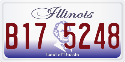 IL license plate B175248
