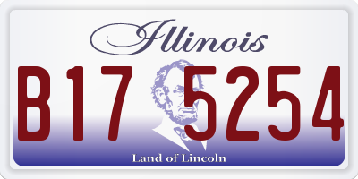 IL license plate B175254