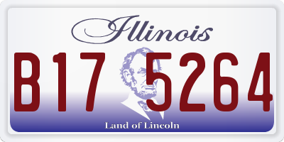IL license plate B175264