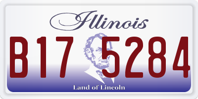 IL license plate B175284