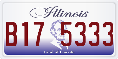 IL license plate B175333
