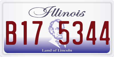 IL license plate B175344