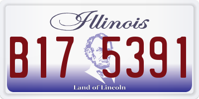 IL license plate B175391