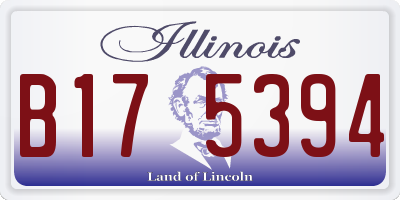 IL license plate B175394