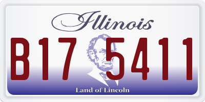 IL license plate B175411