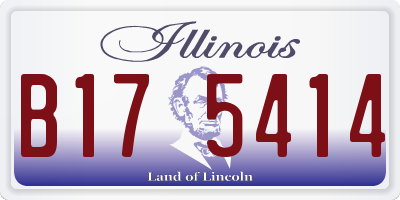 IL license plate B175414