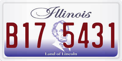 IL license plate B175431
