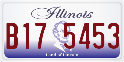 IL license plate B175453