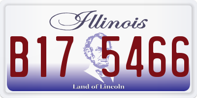 IL license plate B175466
