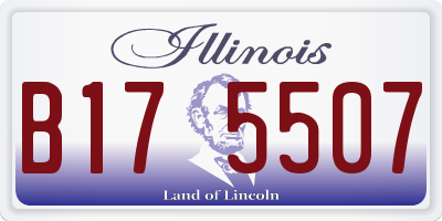 IL license plate B175507