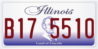 IL license plate B175510