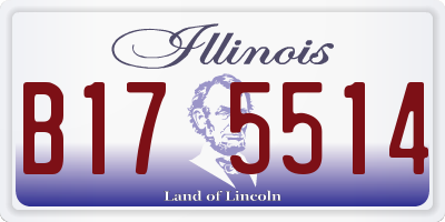 IL license plate B175514
