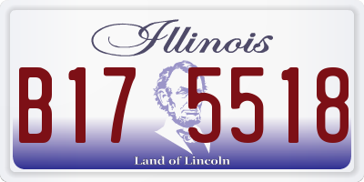 IL license plate B175518