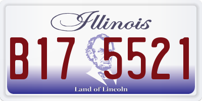 IL license plate B175521