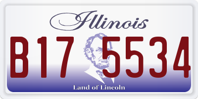 IL license plate B175534