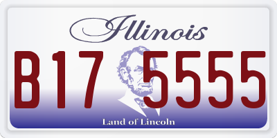 IL license plate B175555