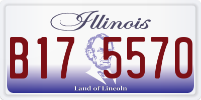 IL license plate B175570