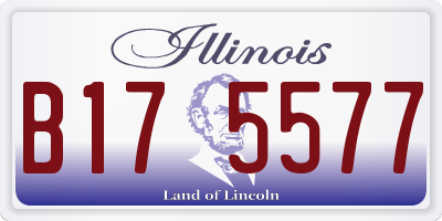 IL license plate B175577