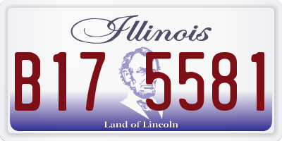 IL license plate B175581